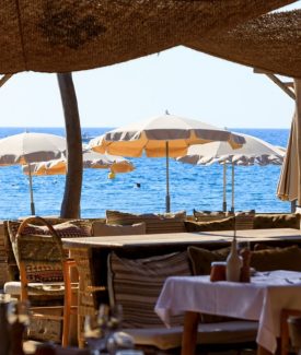 Manger à la plage