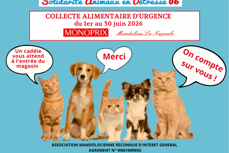 Solidarité Animaux en Détresse 06_Mandelieu-La Napoule